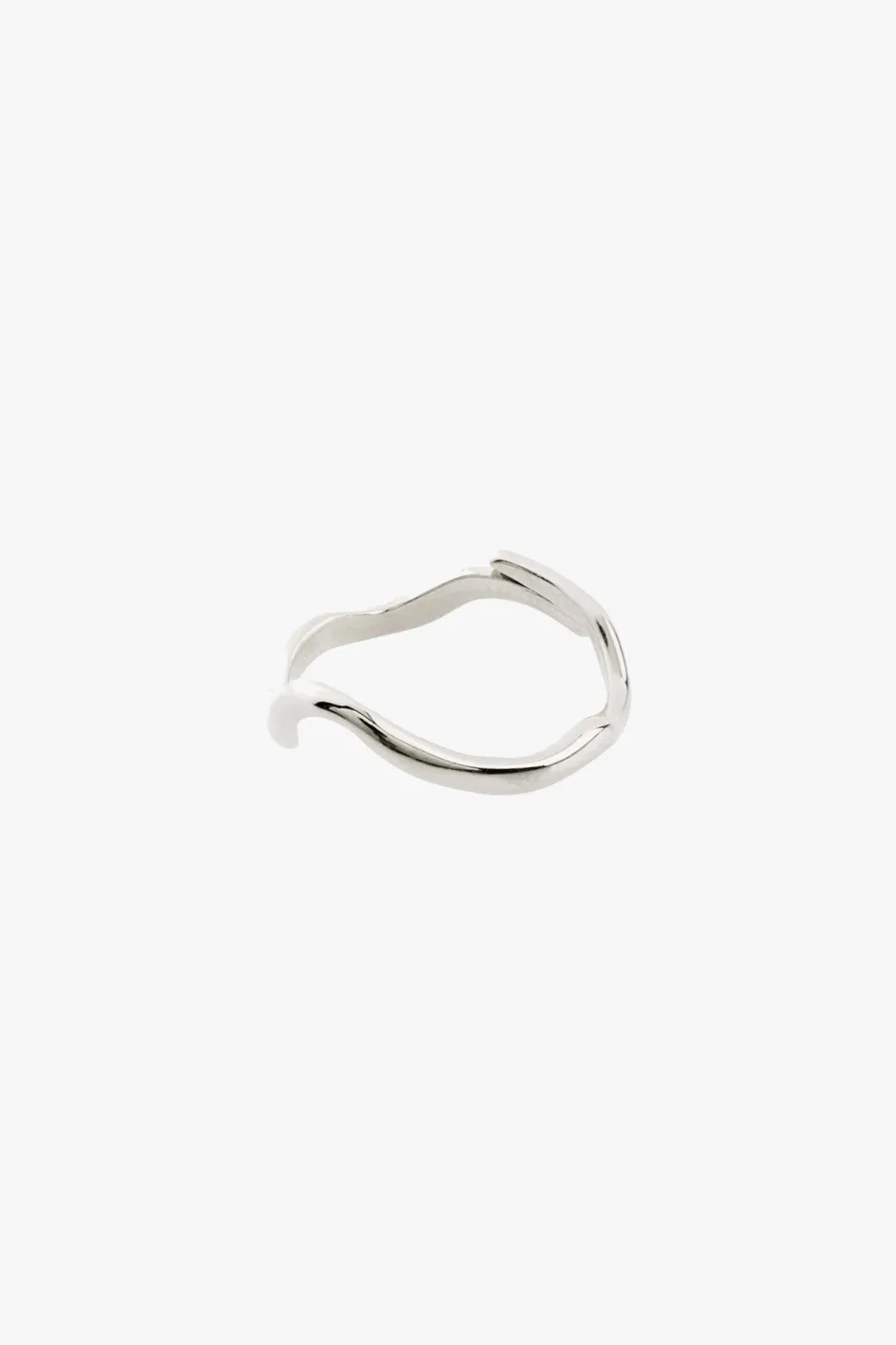 Pilgrim Alberte Organic Shape Adjustable Ring Silver