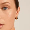 Pilgrim Alexane Recycled Gold Chunky Mini Hoop Earrings