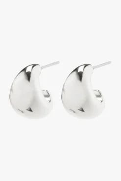 Pilgrim Alexane Recycled Silver Chunky Mini Hoop Earrings