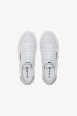 Superga 3843 All White Leather Sneaker