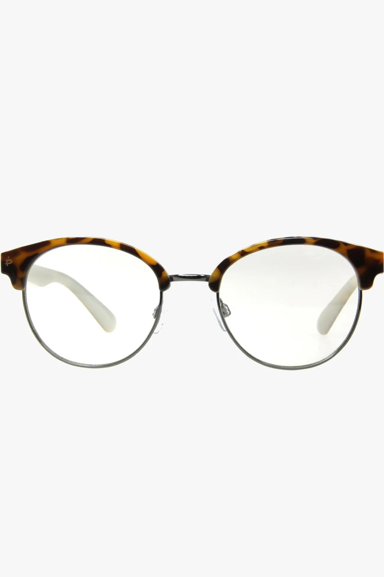 Prive Revaux Angelou Round Chestnut Brown Tort Blue Light Glasses
