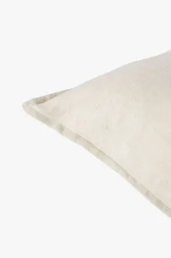 Baya Arcadia Almond Beige Feather Inner 40x60cm Linen Cushion