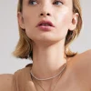 Pilgrim Arlet Heart Pendant Double Gold Plated Necklace