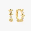 Ania Haie Art Deco Sparkle Gold Huggie Earring