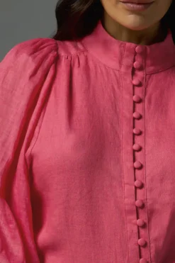 Zoe Kratzmann Atlas Punch Front Button LS Blouse