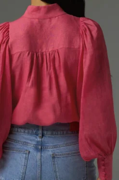 Zoe Kratzmann Atlas Punch Front Button LS Blouse