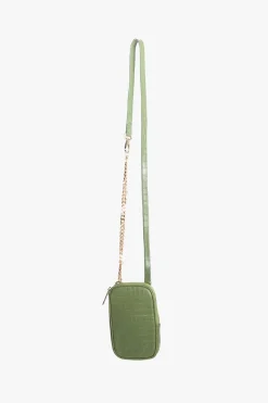 Federation Attached to Me Khaki Gold Hardware Leather Bag