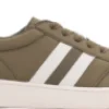 Alfie u0026 Evie Attitude Army Double White Stripe Nylon Sneaker