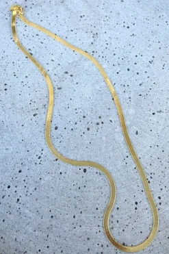 Silver Linings Axel Snake Chain Gold Necklace