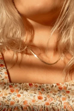 Silver Linings Axel Snake Chain Gold Necklace