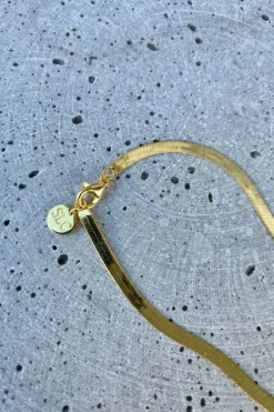 Silver Linings Axel Snake Chain Gold Necklace