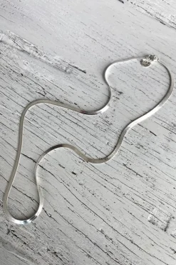 Silver Linings Axel Snake Chain Silver Necklace
