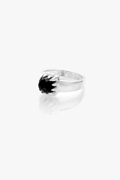 Stolen Girlfriends Club Baby Claw Ring with Black Onyx Stone