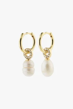 Pilgrim Baker Freshwater Pearl EOL Gold Plated Earrings