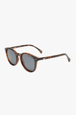 Le Specs Bandwagon Polarised Round Matte Tort Smoke Lens Sunglasses