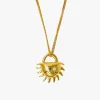 Brie Leon Bebe Solida 18k Gold Plated Pendant Necklace