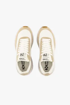 Superga 4089 Beige 9TS Slim Vegan Leather Trainers