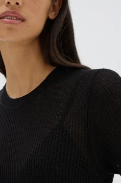 Assembly Label Belle Black Knit SS Tee