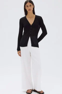 Assembly Label Belle Black LS Knit Cardigan