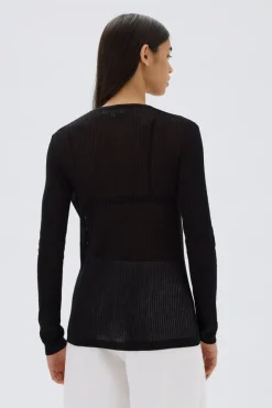 Assembly Label Belle Black LS Knit Cardigan