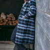 Foxwood Bennett Chocolate Blue Check Coat