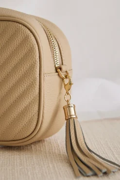 Among the Brave Berlin Shell Leather Chevron Quilted Bag