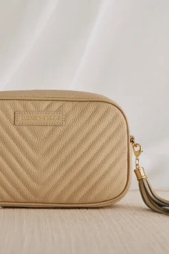 Among the Brave Berlin Shell Leather Chevron Quilted Bag