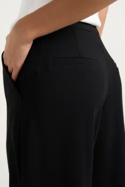 Among the Brave Best Life Black Soft Crepe Wide Leg Pant