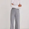 Among the Brave Best Life Grey Pinstripe Wide Leg Pant