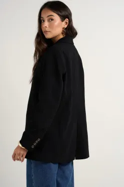Among the Brave Bestie Black Crepe Relaxed Fit Blazer