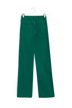 Among the Brave Billie Apple Green Wide Leg Jeans