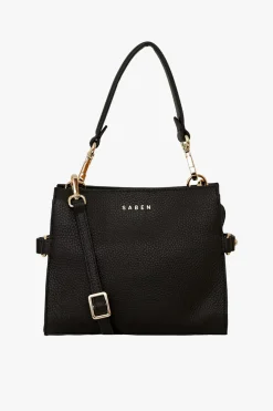 Saben Birdie Black Mini Top Handle Square Crossbody Bag