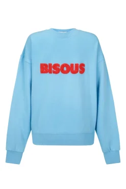 Araminta James Bisous Ice Blue Sweatshirt