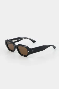 Isle of Eden Blake Black Brown Lens Sunglasses