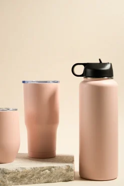 RE:UNION Label Blush Stainless Steel 1ltr Water Bottle