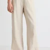 Ivy + Jack Boardwalk Natural Ramie Extended Waist Pants