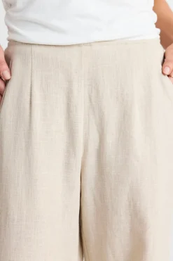 Ivy + Jack Boardwalk Natural Ramie Extended Waist Pants