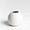 NED Collections Boban White Round Vase