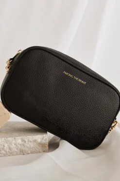 Among the Brave Boston Black Leather Camera Bag