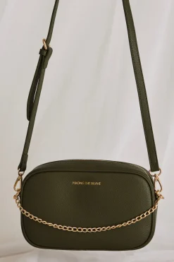 Among the Brave Boston Khaki Leather Camera Bag