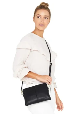 Elms+King Bowery Black Clutch Wallet