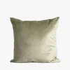Baya Bromley Pistachio Feather Inner EOL 55x55cm Velvet Cushion