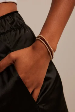 Humble + Heart Bronze Beaded Set Of 3 Bracelets
