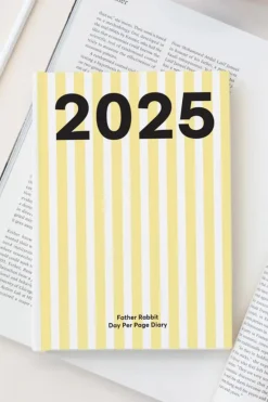 Father Rabbit Butter Stripe Daily 2025 Diary