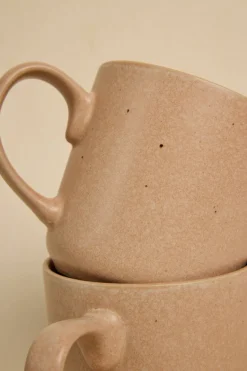Willow u0026 Mae Caffeine Fix Pink Speckle Pack 2 Mugs