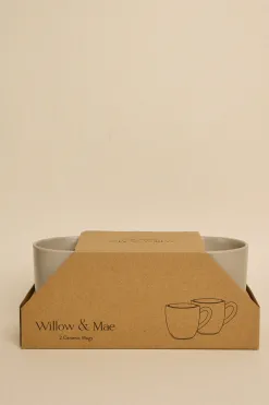 Willow u0026 Mae Caffeine Fix Stone Speckle Pack 2 Mugs