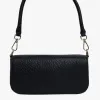 Elms+King Calabria Black Baguette Shoulder Bag