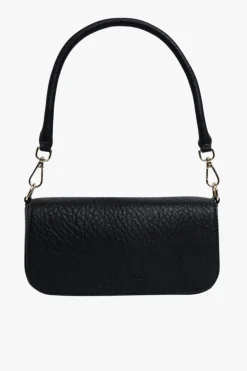 Elms+King Calabria Black Baguette Shoulder Bag