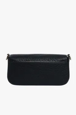 Elms+King Calabria Black Baguette Shoulder Bag