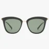 Le Specs Caliente Black Gold Arms Khaki Lens Sunglasses